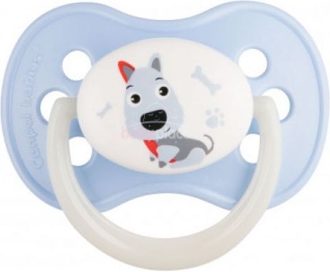 Silikonový dudlík třešinka Canpol Cute Animals Dog - obrázek 1