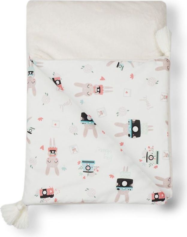 Dětská deka minky 70x100 cm Glück Rabbit - obrázek 1