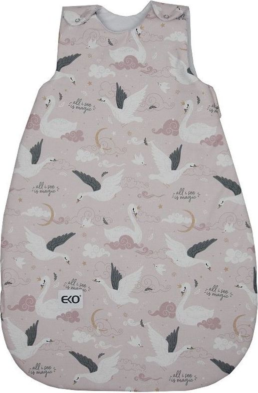 Spací vak Eko Medium Pink Swans 2021 - obrázek 1