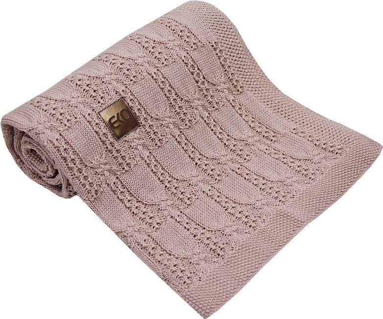 Dětská deka 100x80 cm Eko Knitwear Rose Pink 2021 - obrázek 1