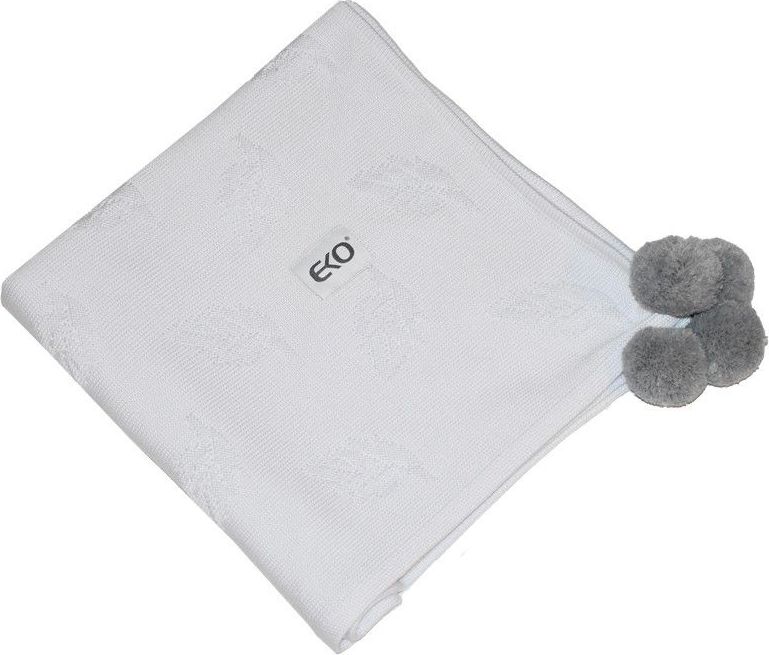 Dětská deka 80x80 cm Eko Bambus Leaves White 2021 - obrázek 1