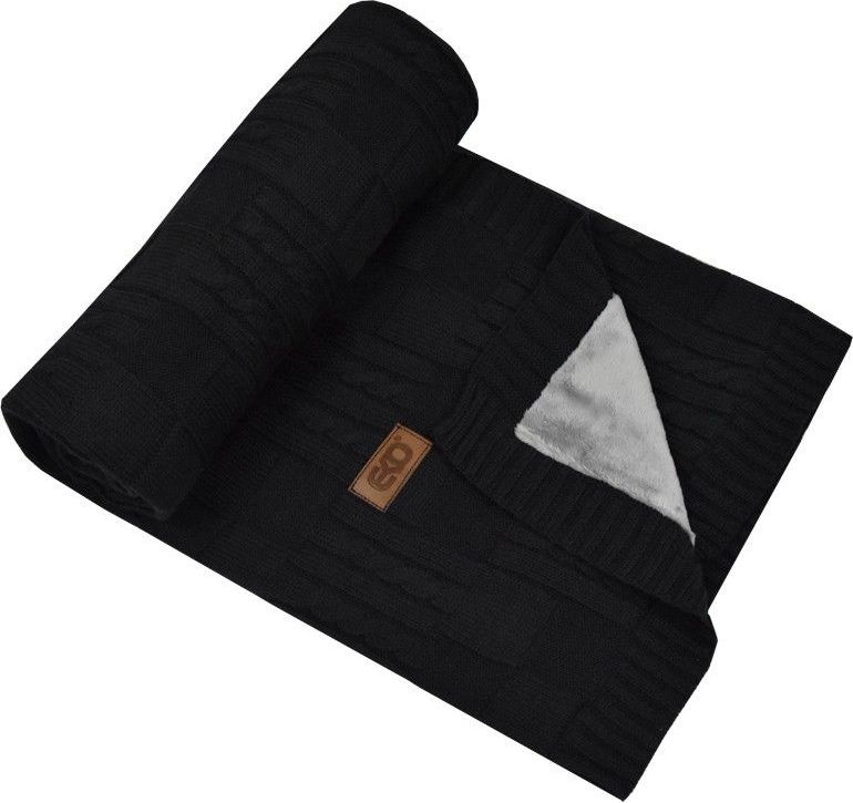Dětská deka s kožešinovou podšívkou 100x80 cm Eko Black 2021 - obrázek 1
