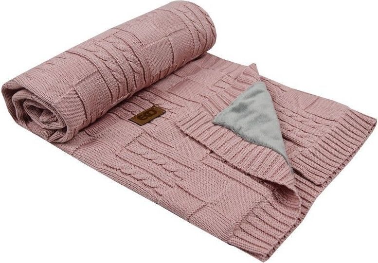 Dětská deka s kožešinovou podšívkou 100x80 cm Eko Rose Pink 2021 - obrázek 1