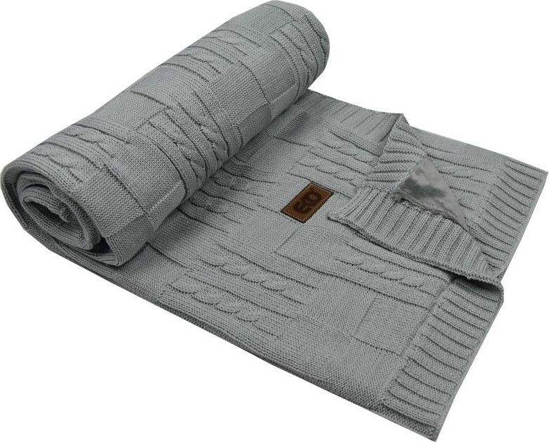 Dětská deka s kožešinovou podšívkou 100x80 cm Eko Grey 2021 - obrázek 1