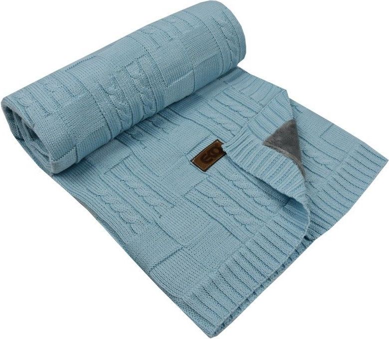Dětská deka s kožešinovou podšívkou 100x80 cm Eko Turquoise 2021 - obrázek 1