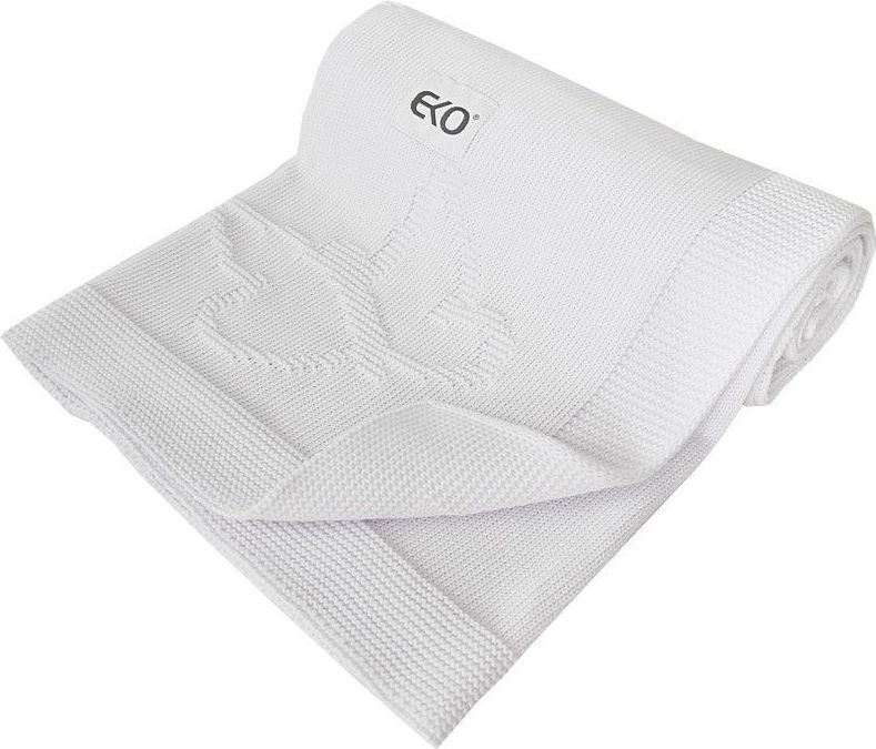 Dětská deka z pleteniny 100x80 cm Eko Butterfly White 2021 - obrázek 1