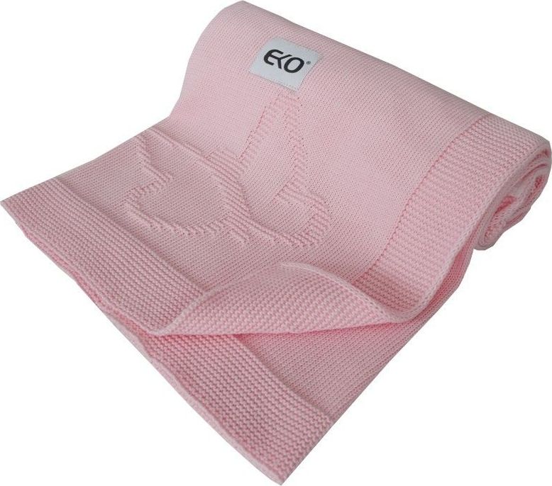 Dětská deka z pleteniny 100x80 cm Eko Butterfly Pink 2021 - obrázek 1