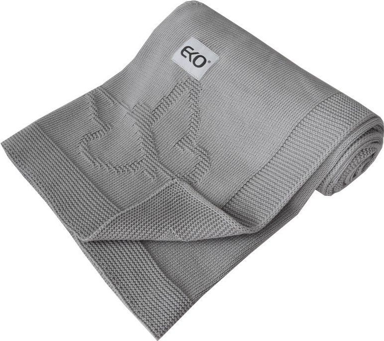 Dětská deka z pleteniny 100x80 cm Eko Butterfly Grey 2021 - obrázek 1