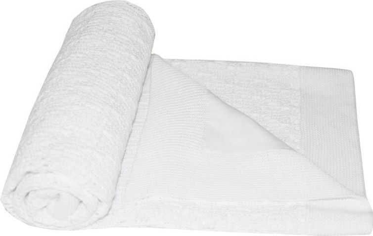 Dětská deka ažurová s podšívkou 80x80 cm Eko White 2021 - obrázek 1