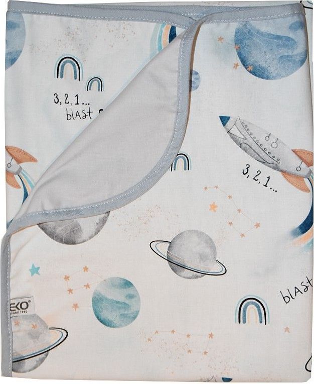 Dětská deka 85x75 cm Eko Print Rockets 2021 - obrázek 1