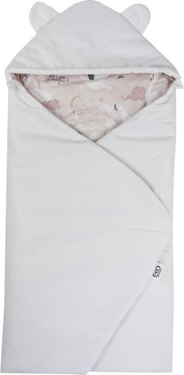Zavinovačka do autosedačky Eko Velvet Pink Swans 2021 - obrázek 1
