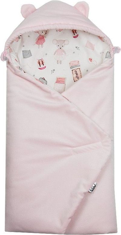 Zavinovačka do autosedačky Eko Velvet Pink Mouse 2021 - obrázek 1
