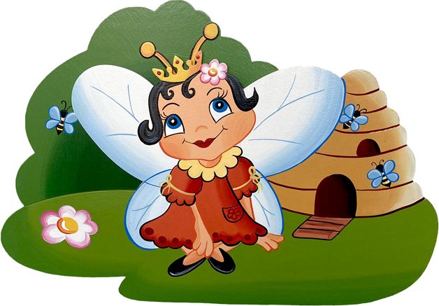 Dětská dekorace včelka královna - obrázek 1