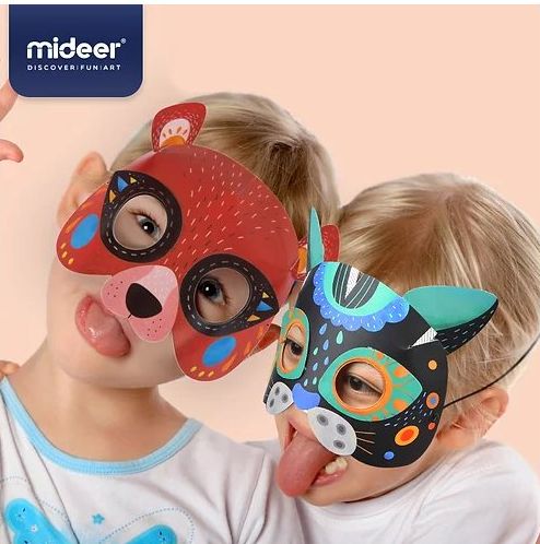 Mideer Papírové party masky Zvířátka - obrázek 5