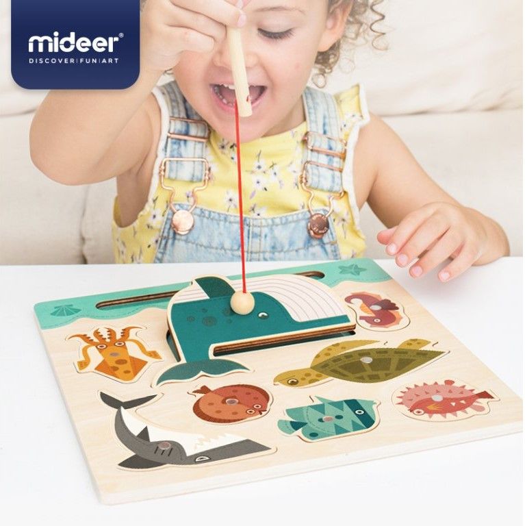 Mideer Vkládací puzzle Lovení rybek - obrázek 7