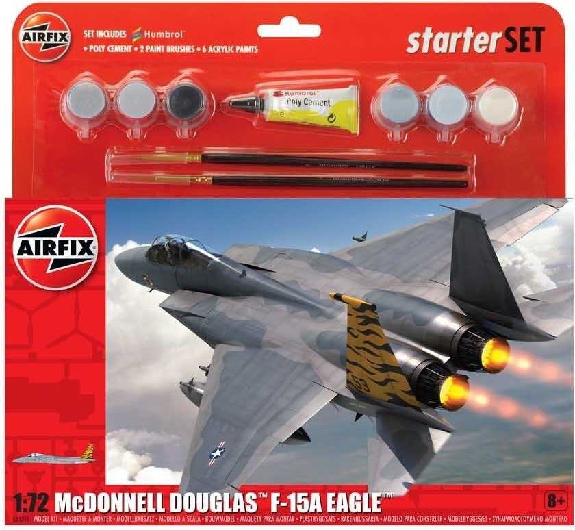 Airfix Starter Set letadlo A55311 - McDonnell Douglas F-15A Eagle (1:72) 125 dílků - obrázek 1