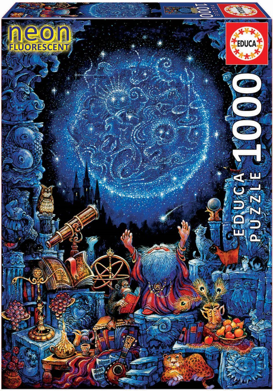 Educa neonové Astrologer + fix lepidlo 18003 1000 dílků - obrázek 1