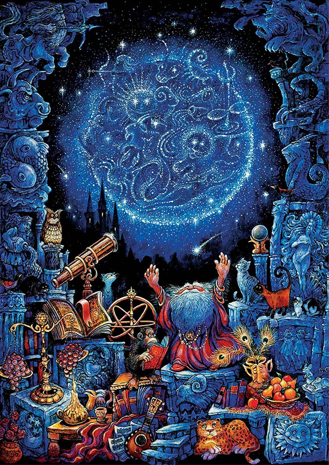 Educa neonové Astrologer + fix lepidlo 18003 1000 dílků - obrázek 2