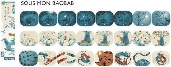 Moulin Roty Promítací pohádky Zvířátka pod baobabem - obrázek 2