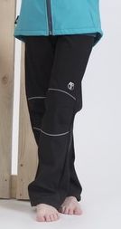 KUKADLOO softshell kalhoty černo-reflexní Velikost oblečení: 134 - obrázek 3