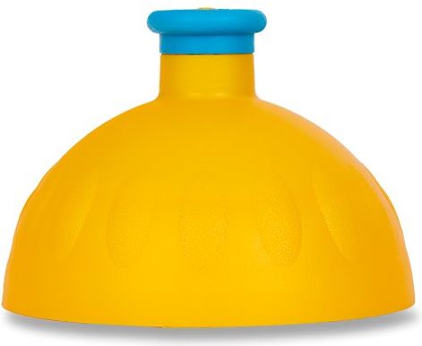 Zdravá lahev Kompletní víčko tmavě žluté/ modrá fluo zátka - obrázek 1