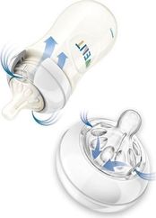 Lahev kojenecká antikoliková - AVENT NATURAL VELRYBA průhledná - 260ml - obrázek 3