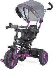 Tříkolka dětská  s vodící tyčí - BUZZ purple - Toyz - obrázek 1