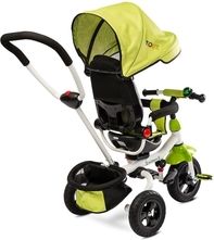 Tříkolka dětská  s vodící tyčí - WROOM green - Toyz - obrázek 3