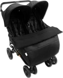 Nánožník na kočár pro dvojčata - EXCLUSIVE DUO černý - IvemaBaby - obrázek 2