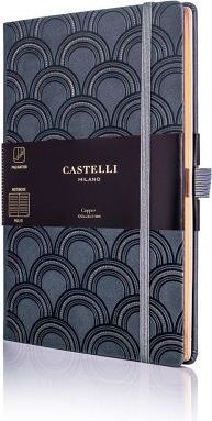 Linkovaný zápisník Castelli Milano Copper&Gold Deco Copper velikost S - obrázek 1