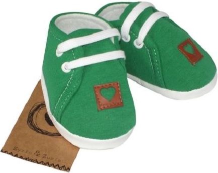 Z& Z Jarní kojenecké botičky, capáčky - zelené - 0/3měsíců - obrázek 1