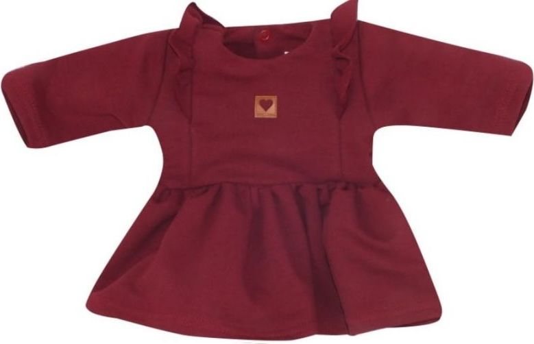 Z& Z Dětské teplákové šatičky/tunika Princess - bordó, vel. 74 - 74 (6-9m) - obrázek 3