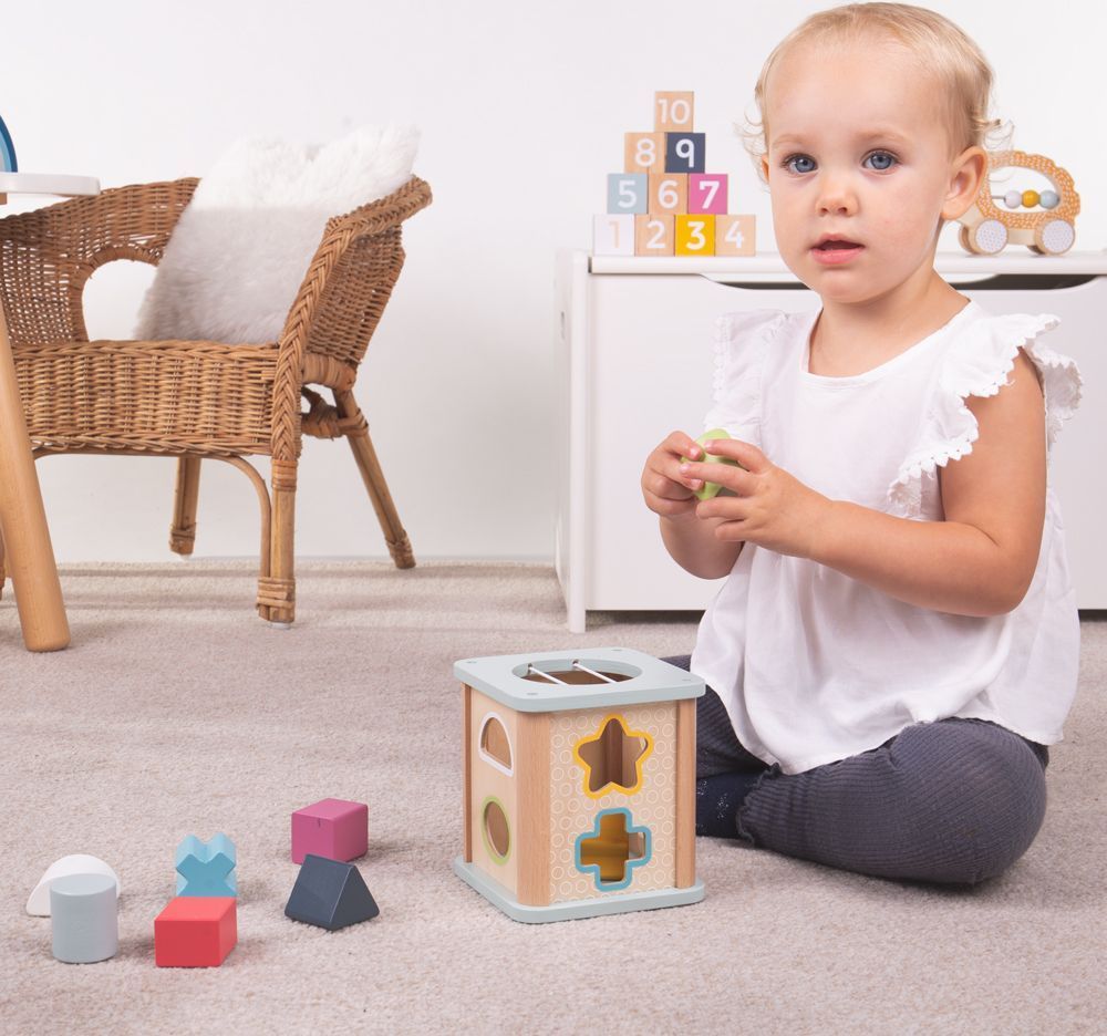 Bigjigs Toys Motorická kostka 100% FSC - obrázek 5