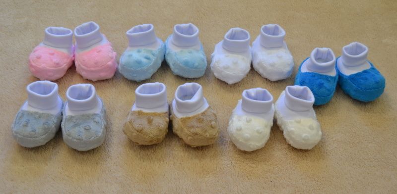 Kojenecké papučky Dětský svět Minky světle modré velikost 00 (Papučky pro miminko, Dětský svět, Minky světle modré velikost 00) - obrázek 2
