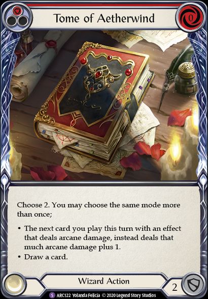 Tome of Aetherwind (Standard) / Flesh & Blood - ARCANE RISING - obrázek 1