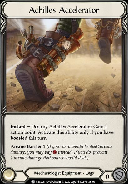 Achilles Accelerator (Rainbow Foil) / Flesh & Blood - ARCANE RISING - obrázek 1