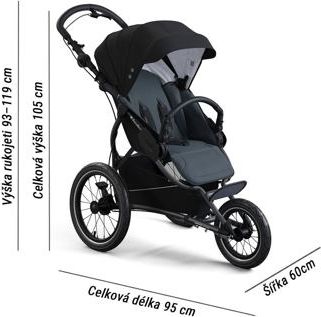 Sportovní kočárek X-lander X-Run 2021 Astral black - obrázek 14