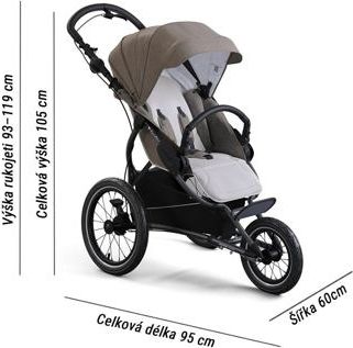Kočárek X-lander X-Run 2021 dvojkombinace Evening grey - obrázek 21