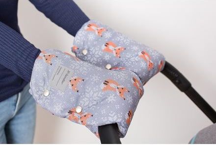 X-lander X-Muff ART teplé rukavice na rukojeť Winter foxes - obrázek 2