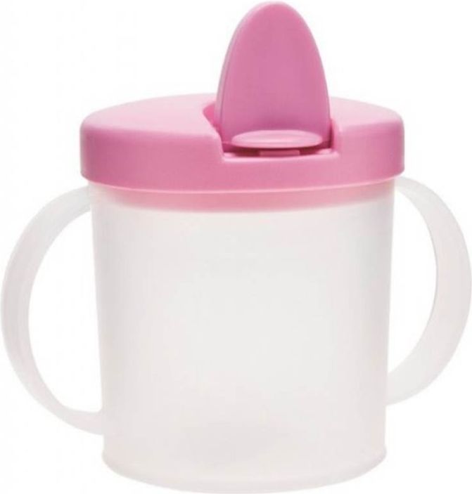 Canpol babies hrníček se skládacím pítkem růžový - obrázek 1