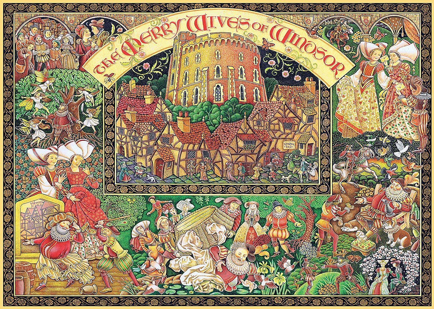 RAVENSBURGER Puzzle Veselé paničky windsorské 1000 dílků - obrázek 1