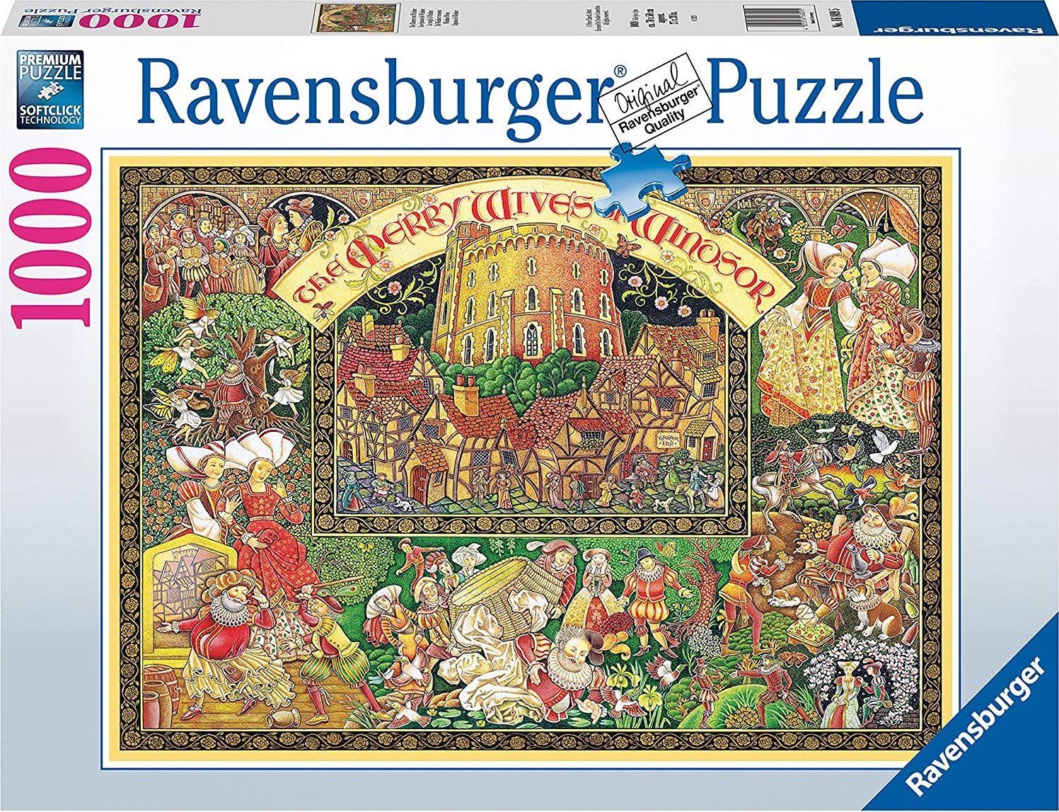 RAVENSBURGER Puzzle Veselé paničky windsorské 1000 dílků - obrázek 2