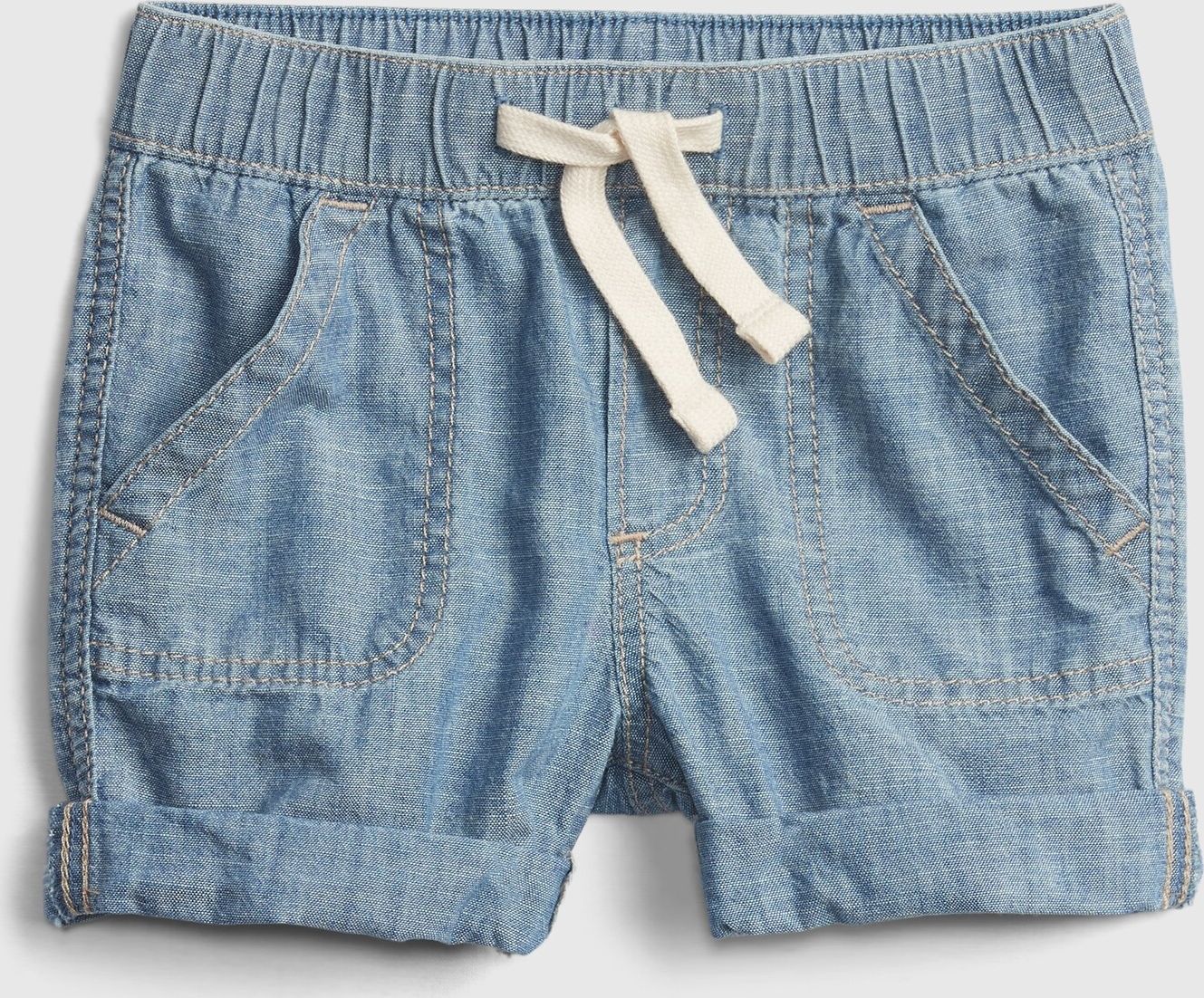 GAP modré dětské kraťasy Denim - 0-3M - obrázek 1