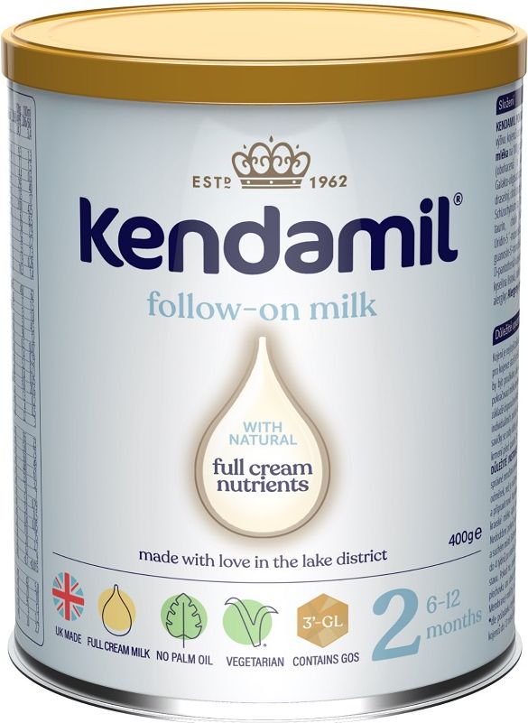 3x KENDAMIL Pokračovací mléko 2 (400 g) DHA+ - obrázek 2