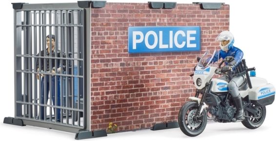 Bruder 62732 BWORLD Policení stanice s policistou, zločincem a motorkou - obrázek 8