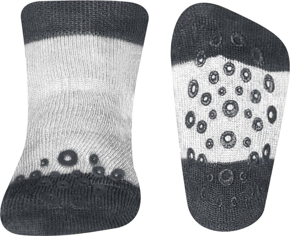 EWERS dětské protiskluzové ponožky 225050_2 18-19 šedá - obrázek 1