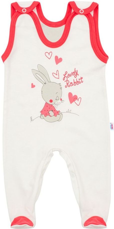 NEW BABY Dětské dupačky New Baby Lovely Rabbit růžové - Dětské dupačky New Baby Lovely Rabbit růžové - obrázek 1