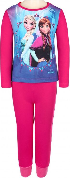 Setino - Dívčí pyžamo Ledové království (Frozen) Disney - tm. růžové - vel. 140 - obrázek 1