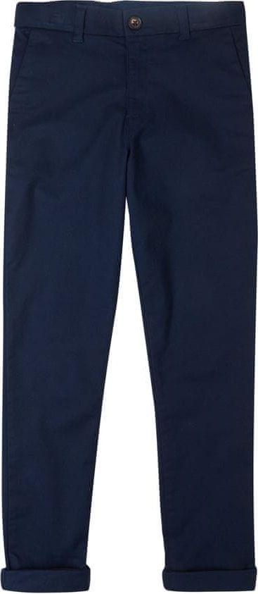 Marks & Spencer Bavlněné kalhoty chino se strečem (3–16 let) námořní modrá 11-12 let - obrázek 1
