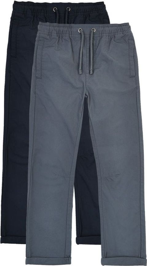 Marks & Spencer Bavlněné ripstopové kalhoty, 2 ks v balení (6–16 let) vícebarevná 10-11 let - obrázek 1